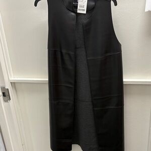 Chic Black Open Front Vest